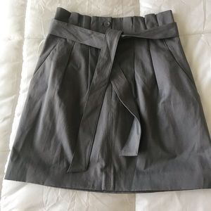 Club Monaco High Waisted Grey Belted  Skirt
